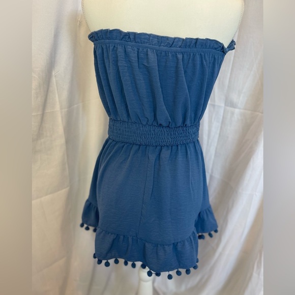 CupShe NWT Mini Dress/Swim Coverup Size Medium Navy Blue - Picture 5 of 10